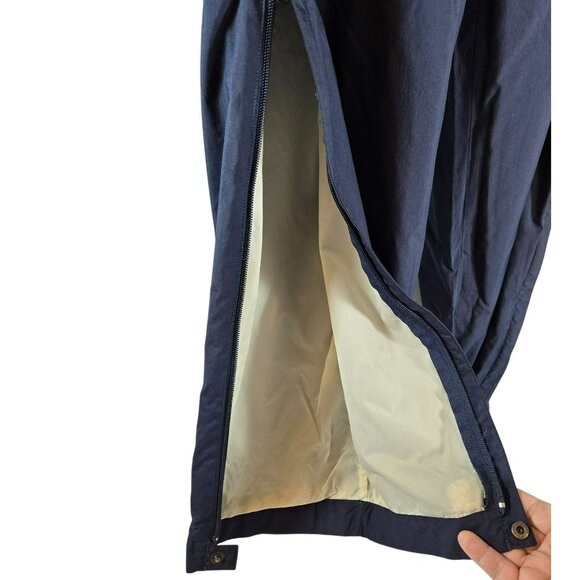 Adidas ClimaShell Men’s M Navy Wind Pants Full-Zip Leg Nylon Lined Track Pants - Picture 4 of 15